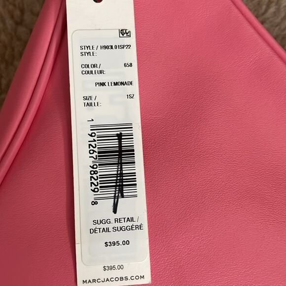 Mark Jacobs Pink Leather Shoulder Bag New Retails $395 - Picture 4 of 5